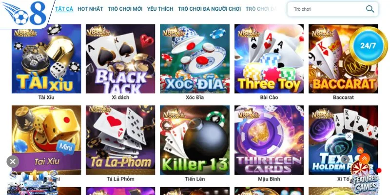 Nhà cái cung cấp không gian game bài chuyên nghiệp